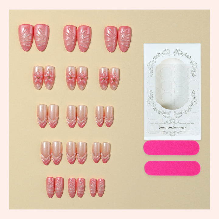 Decorative Press-On Nail Art Set Bowlift 1788495816