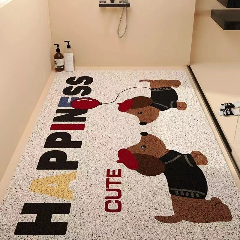 Playful Cartoon Character Area Rug Bowlift