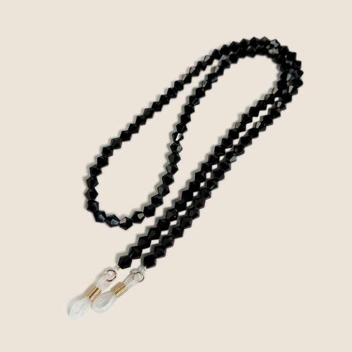 Beaded Eyewear Chain with Clear Tips Bowlift