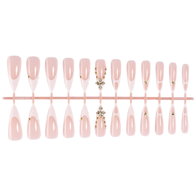 Elegant artificial nail set with unique embellishments Bowlift