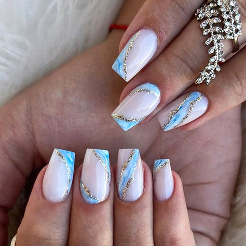 Artful nail design with maritime accents Bowlift