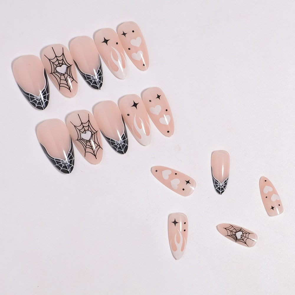 Artistic Halloween-Themed Press-On Nail Art Bowlift 1789805114