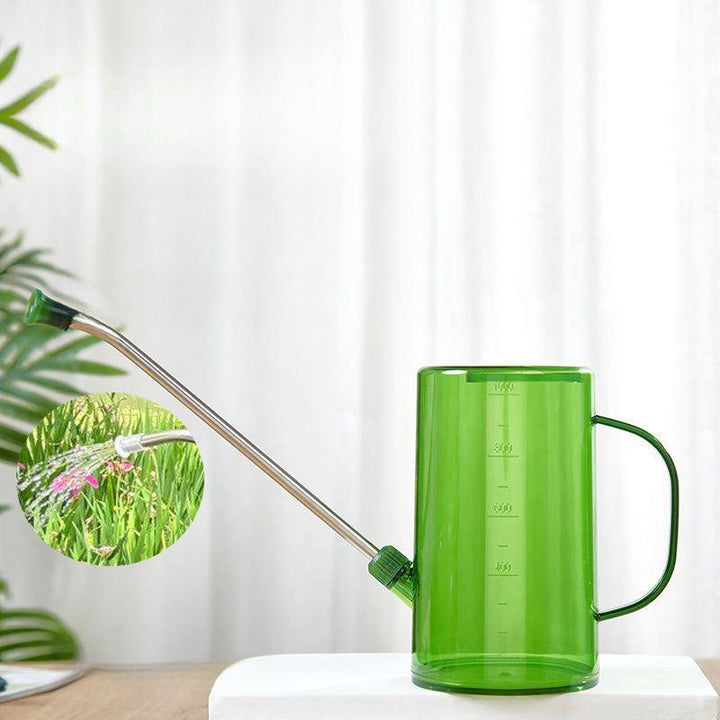 Transparent Measured Long-Spout Indoor Plant Watering Can with Gooseneck Bowlift