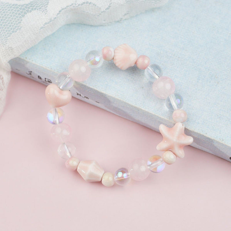 Heart-Shaped Beaded Bracelet Bowlift