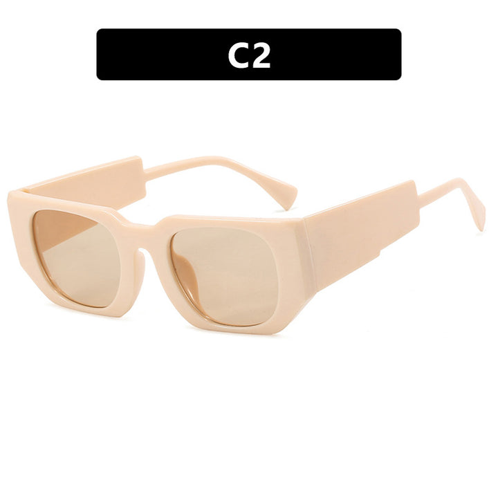 Ladies oversized sunglasses with geometric frame and UV protection Bowlift