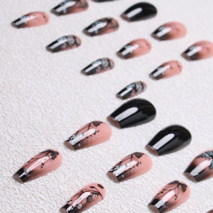 Artistic Butterfly Press-On Nails Bowlift