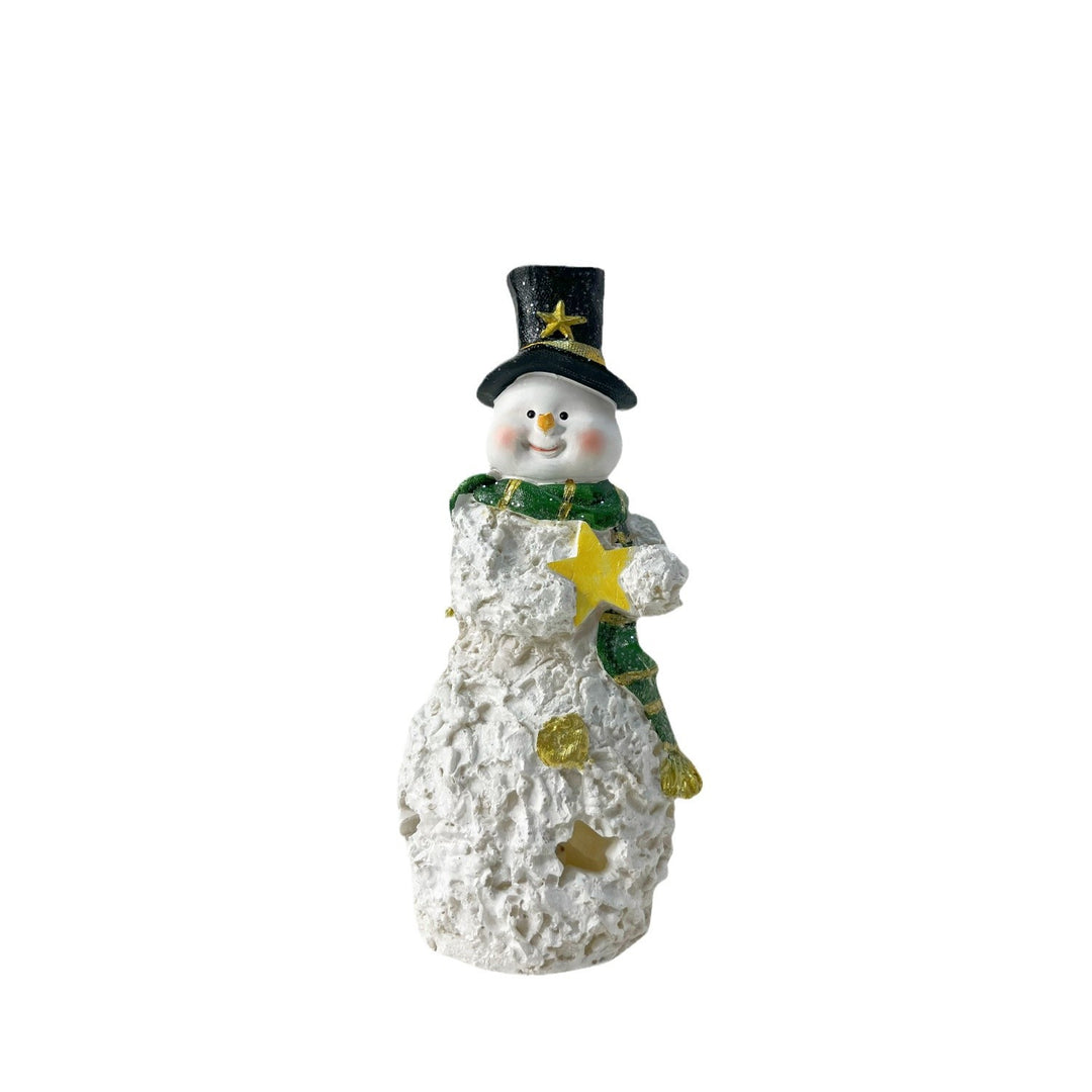 Decorative Snowman Sculpture Bowlift