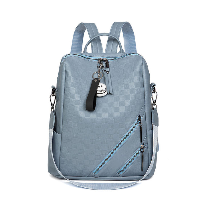 Checkered Pattern Stylish Backpack Bowlift
