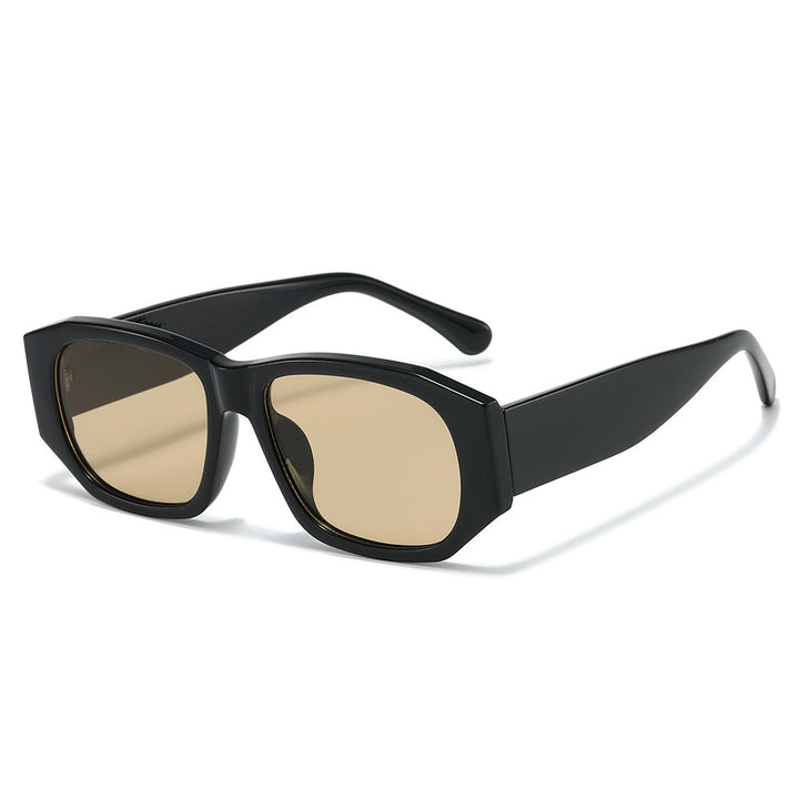 Oversized Geometric Sunglasses with Gradient Lenses Bowlift