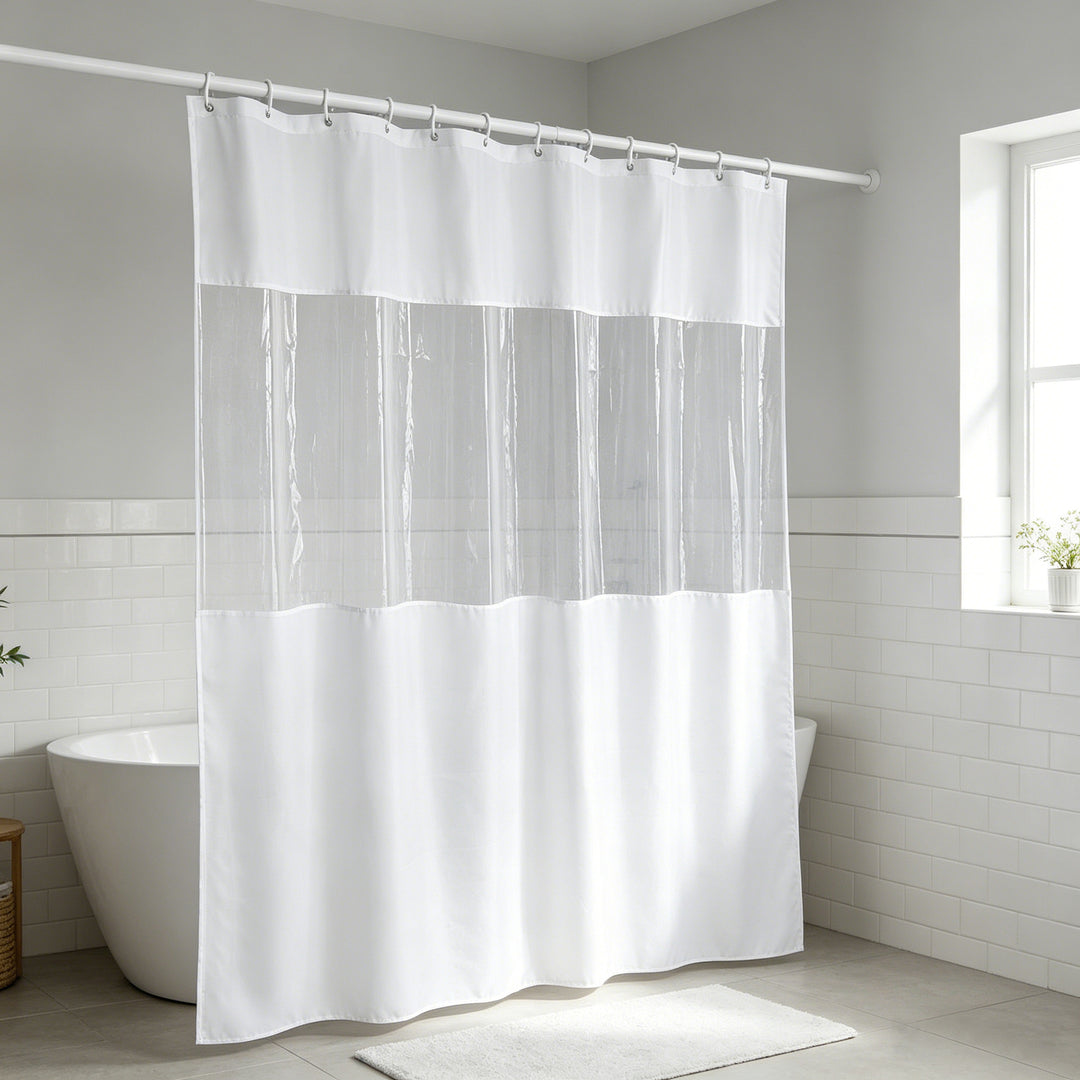 Luxury Waterproof Shower Curtain Bowlift