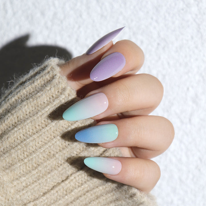 Ombre Gradient Ballerina Press-On Nails Bowlift