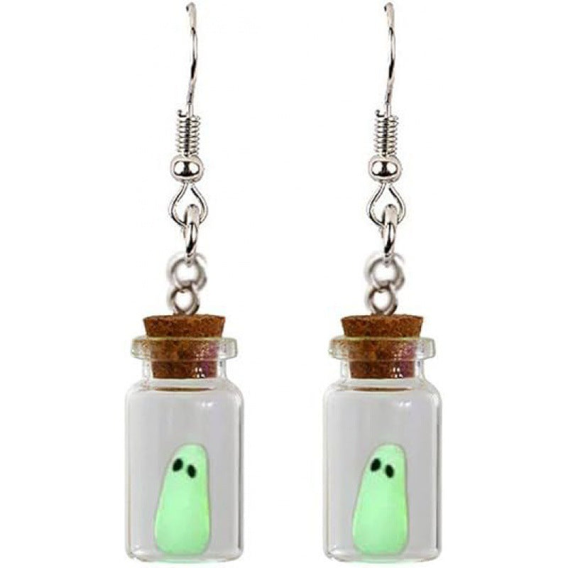 Ghost-In-A-Jar Dangle Earrings Bowlift