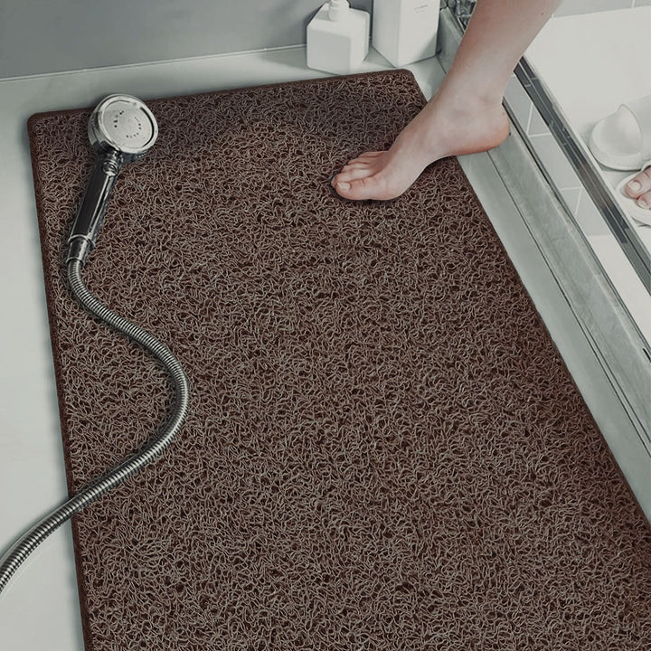 Ultra-absorbent quick-dry textured shower mat with non-slip backing Bowlift