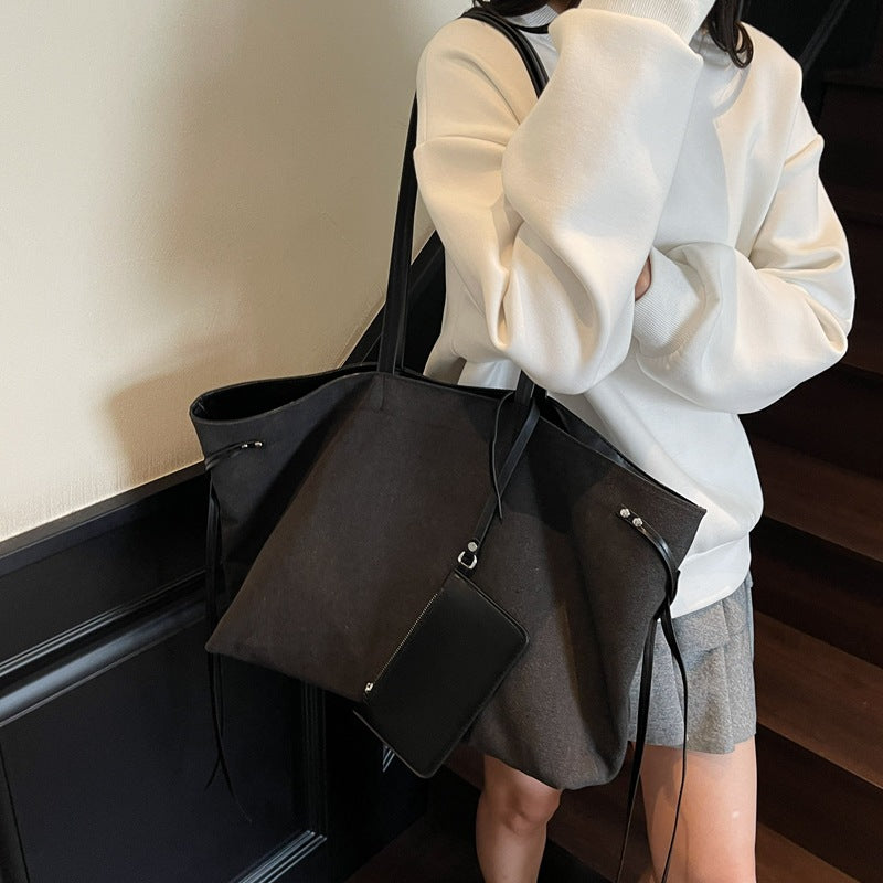Spacious Canvas Tote Bag Bowlift