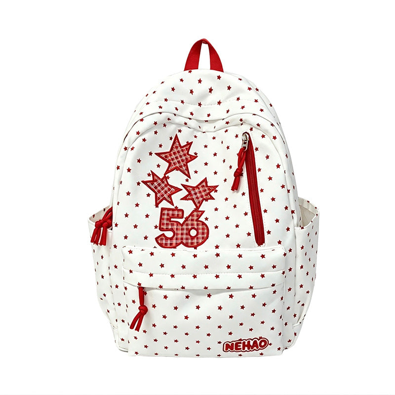 Star-Patterned Casual Backpack Bowlift 1791204448