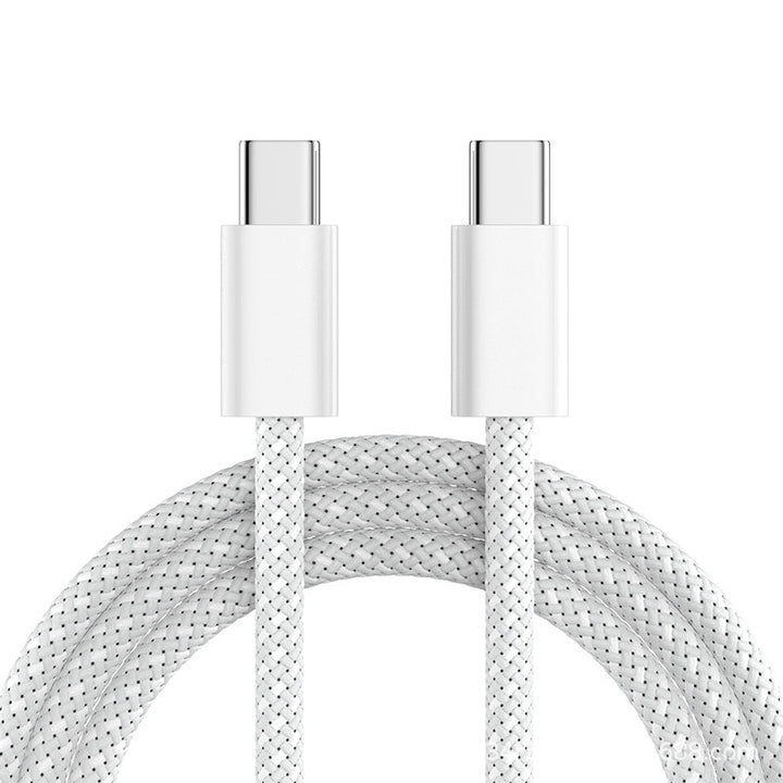Braided USB-C to USB-C fast charging and data cable with reinforced nylon braid Bowlift