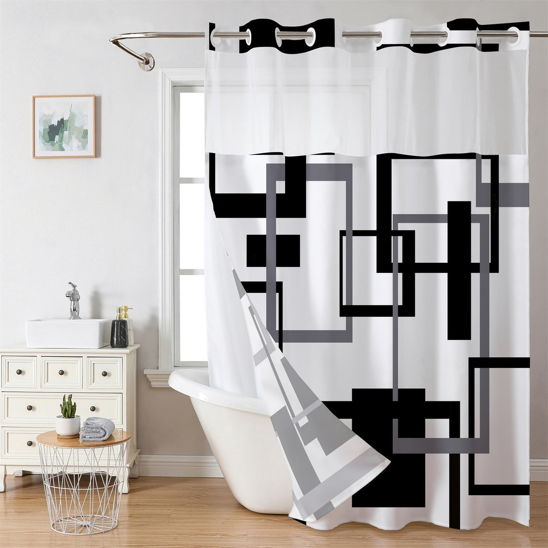 Artistic Floral Shower Curtain Bowlift