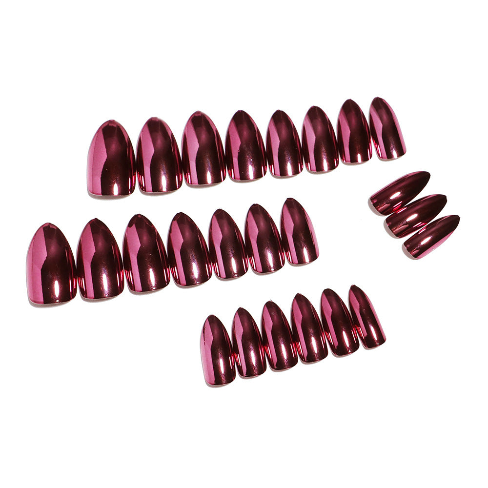 Premium Glossy Almond-Shaped Press-On Nails Bowlift 1787225060