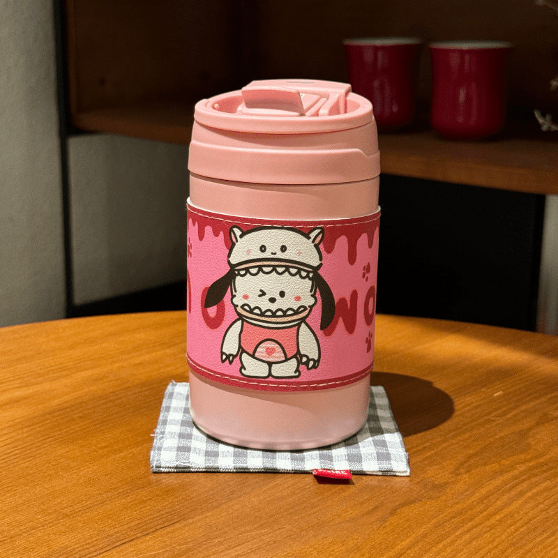 Women's Insulated Coffee Mug with Cute Bunny Design Bowlift