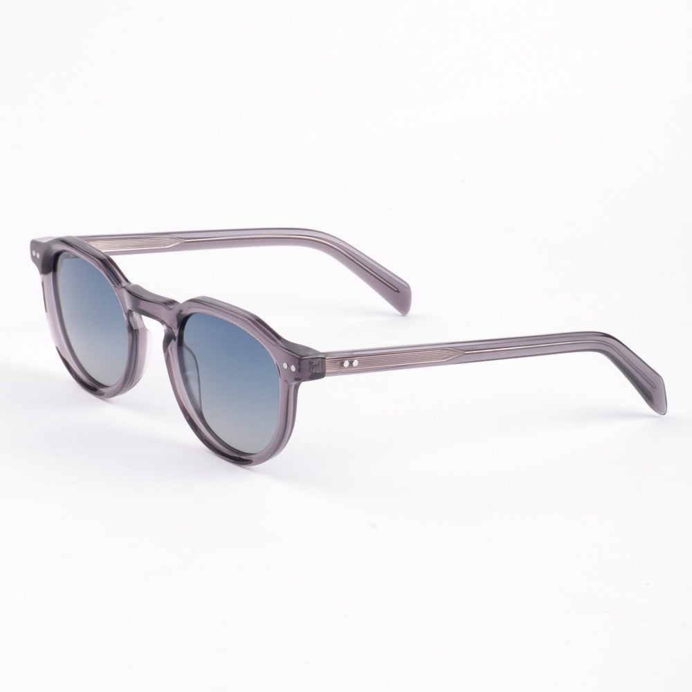 Ladies' fashionable sunglasses with stylish round frame and UV protection Bowlift