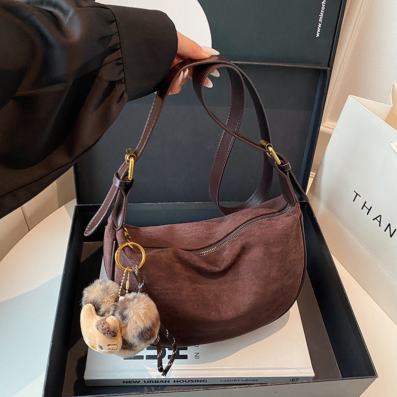Suede Hobo Bag Bowlift