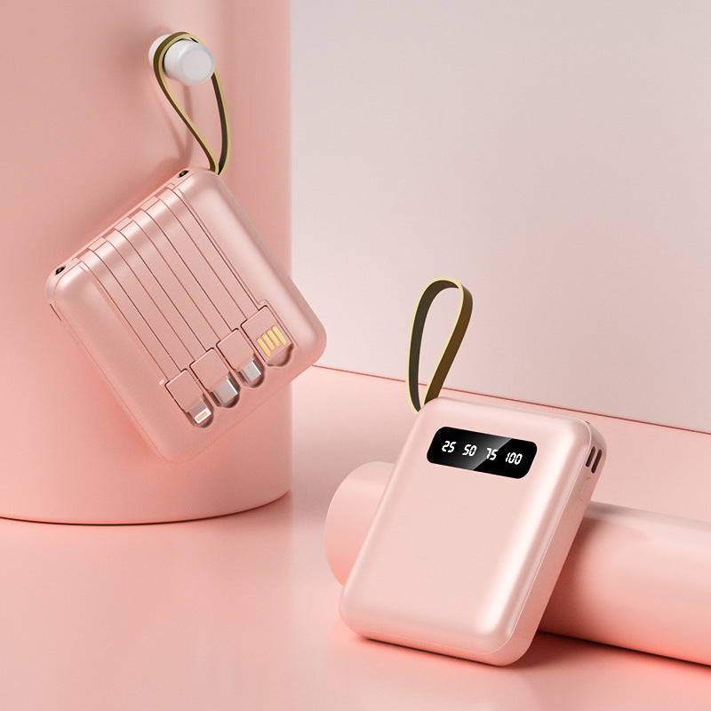 Multifunctional Power Bank with Integrated Cable System Bowlift