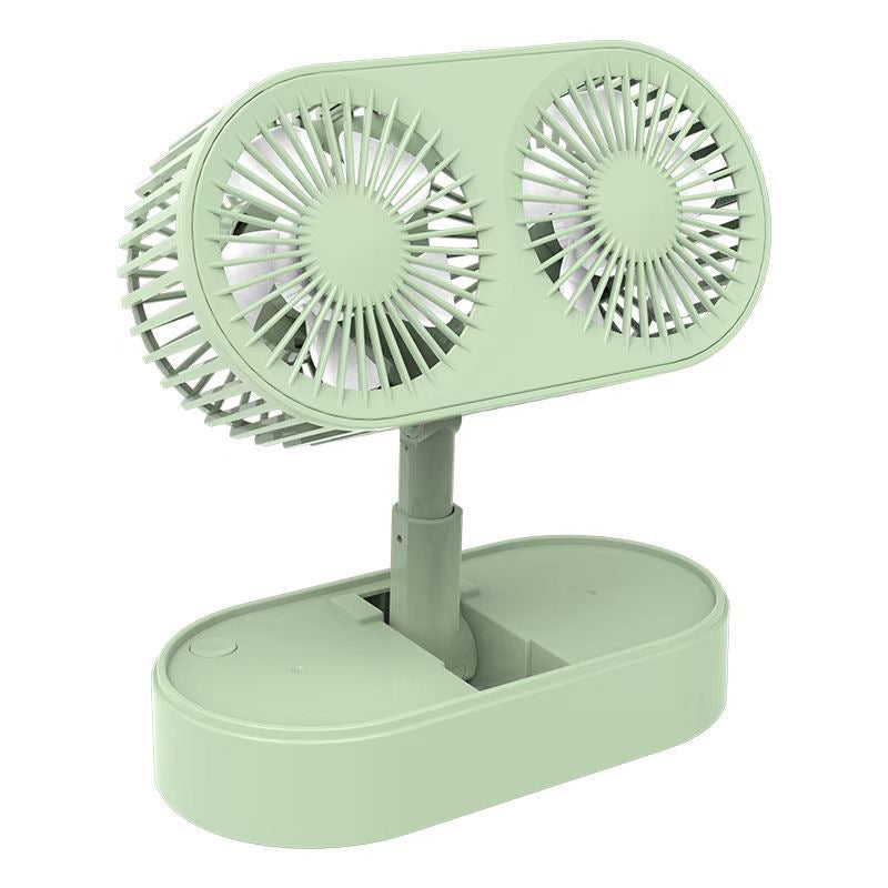 Ladies double rotatable table fan Bowlift