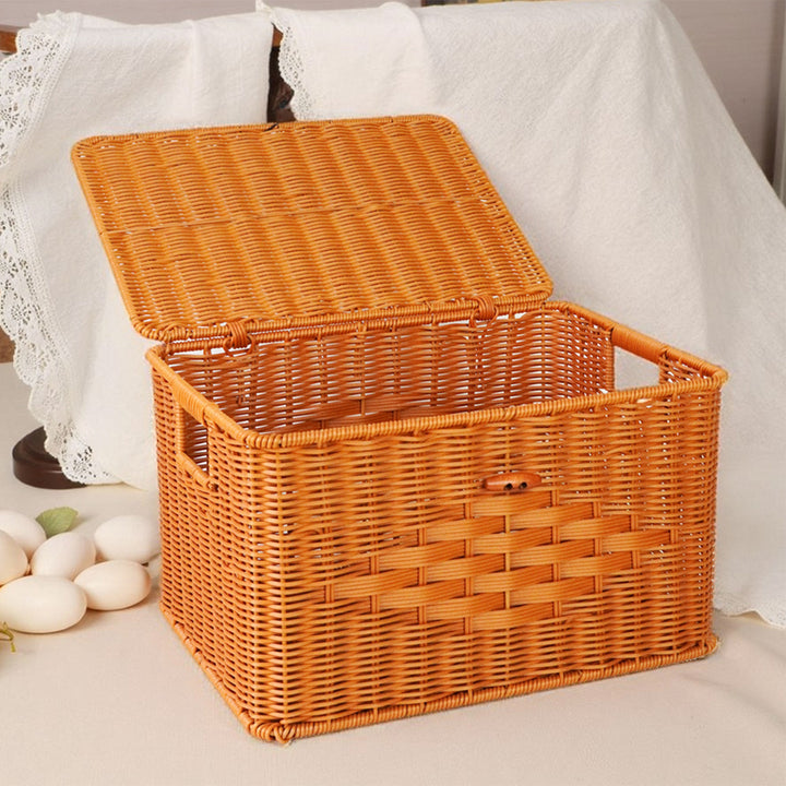 Versatile Natural Woven Storage Chest Bowlift