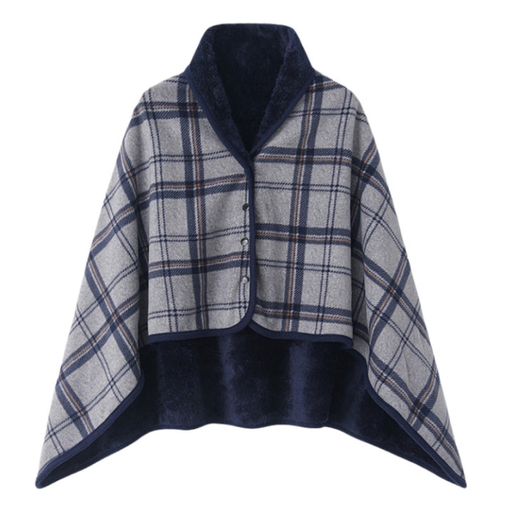 Women Elegant and Comfortable Fleece Poncho Blanket Bowlift