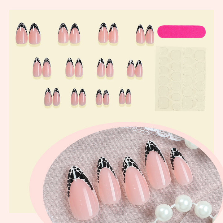 Creative Nail Art Set with Elegant Tip Accents Bowlift