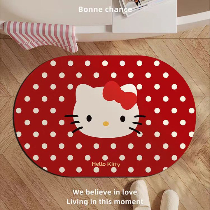 Playful Bunny-Themed Bath Mat