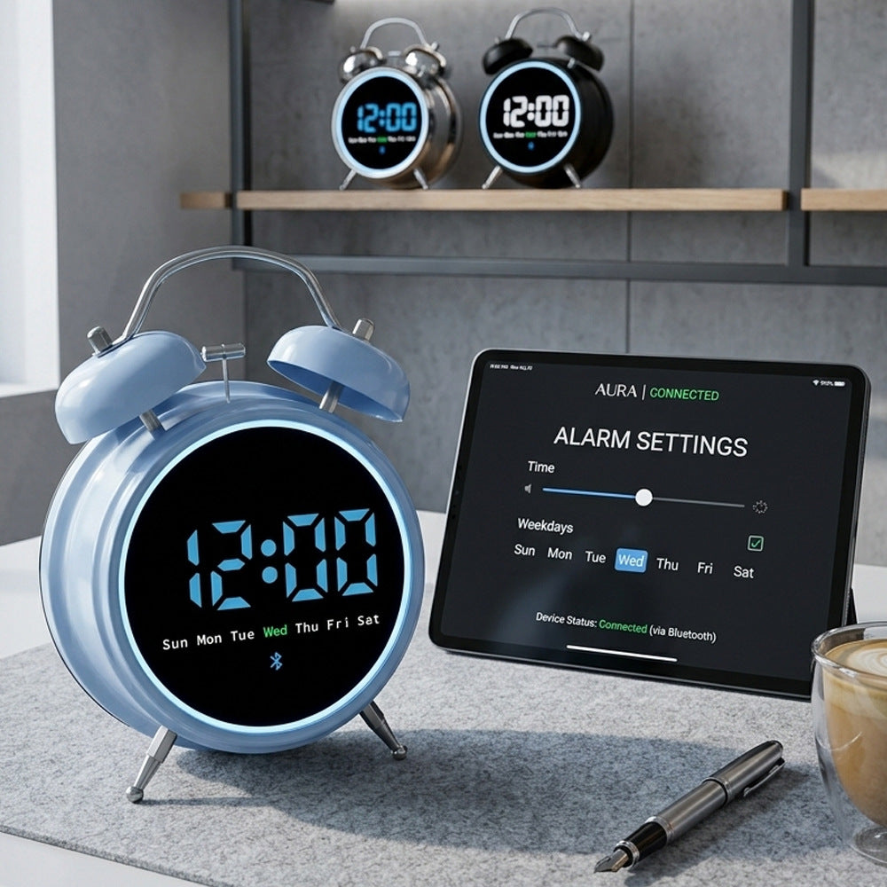 Digital radio clock with alarm function Bowlift