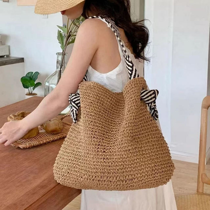 Handbag with Striped Straps Bowlift