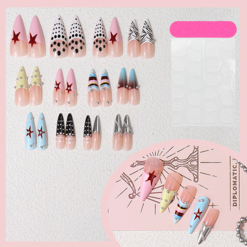 Artistic Themed Press-On Nail Set Bowlift