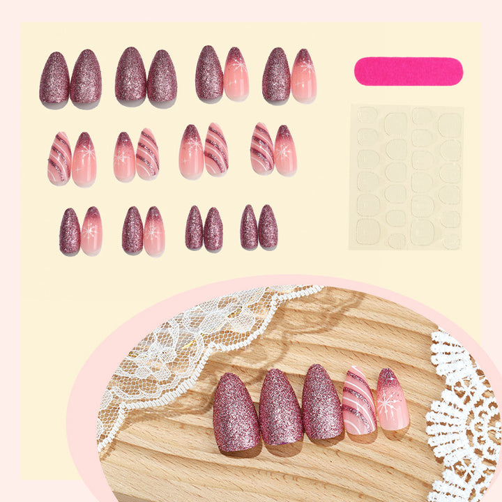 Creative Nail Art Set with Glitter and Ornament Decorations Bowlift