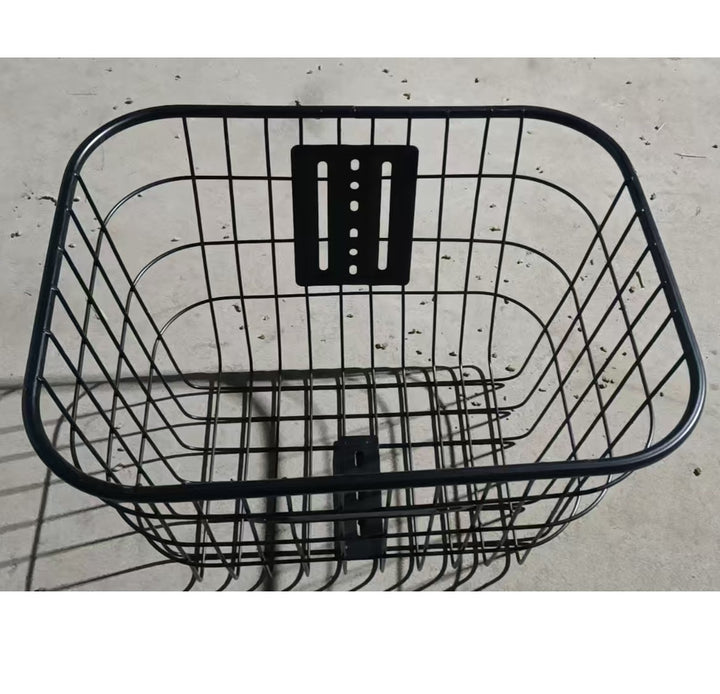 removable steel front bicycle cargo basket with universal mounting bracket Bowlift