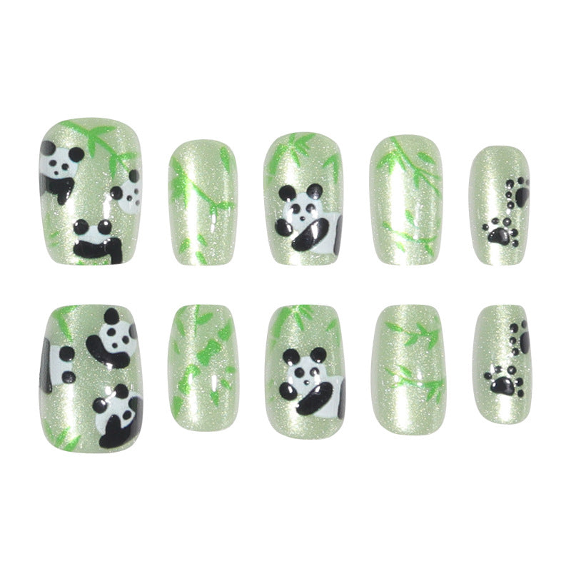 Creative Panda-Themed Nail Art Set Bowlift