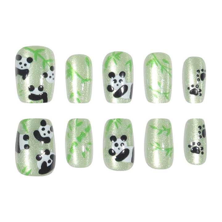 Creative Panda-Themed Nail Art Set Bowlift