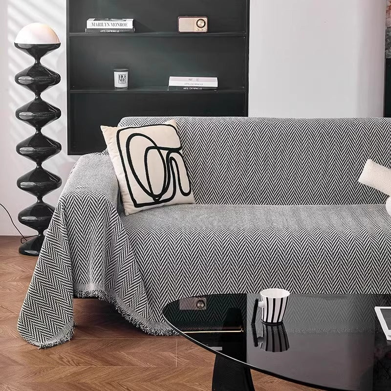 Herringbone Pattern Decorative Throw Blanket