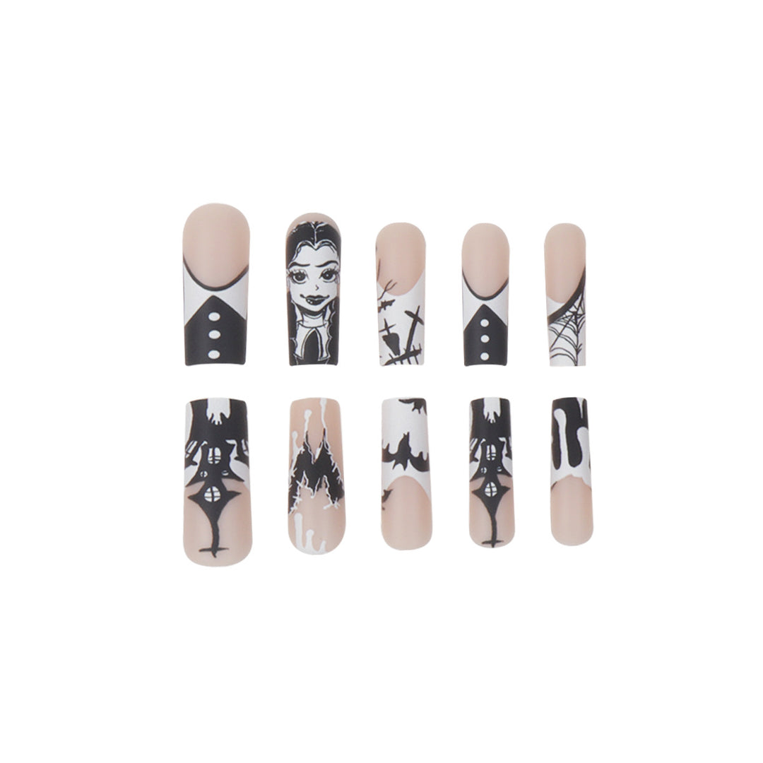 Gothic-Themed Press-On Nails Bowlift