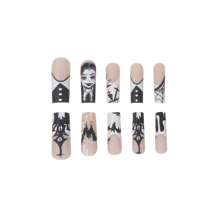 Gothic-Themed Press-On Nails Bowlift