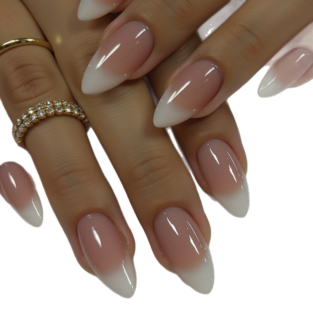 Elegant Ombre Artificial Nails Bowlift