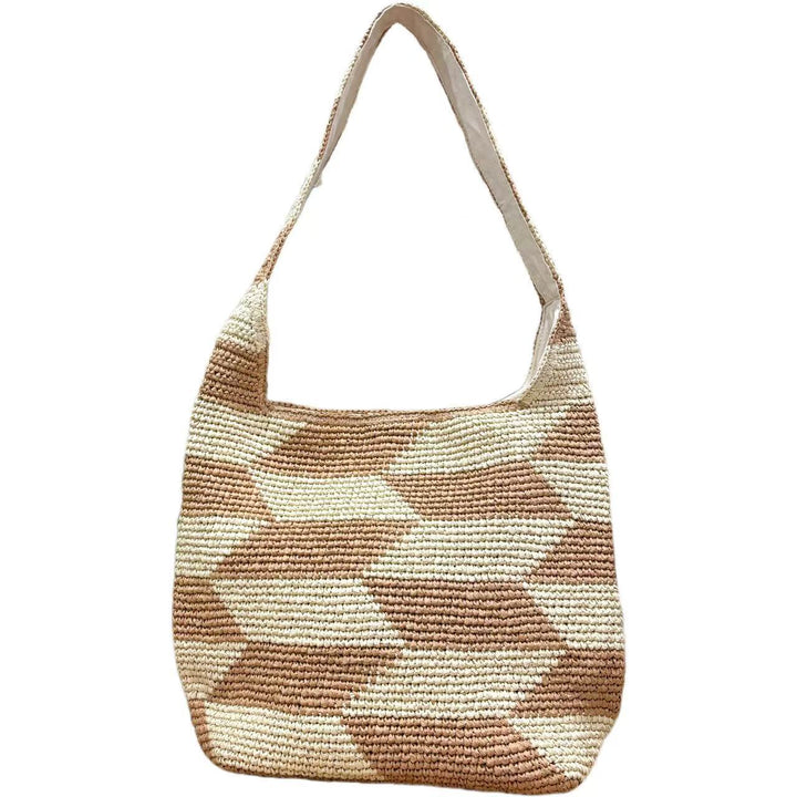 Handcrafted crossbody bag with geometric pattern Bowlift