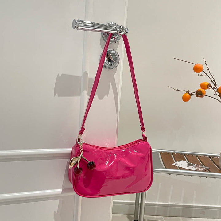 WoGlossy Textured Handheld Crossbody Bag Bowlift