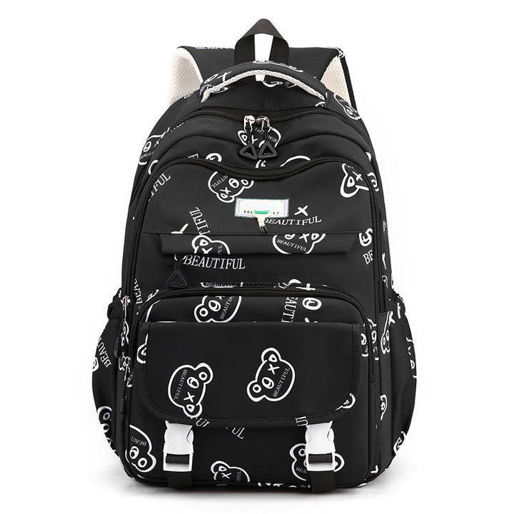 Cute Graphic Print School Backpack