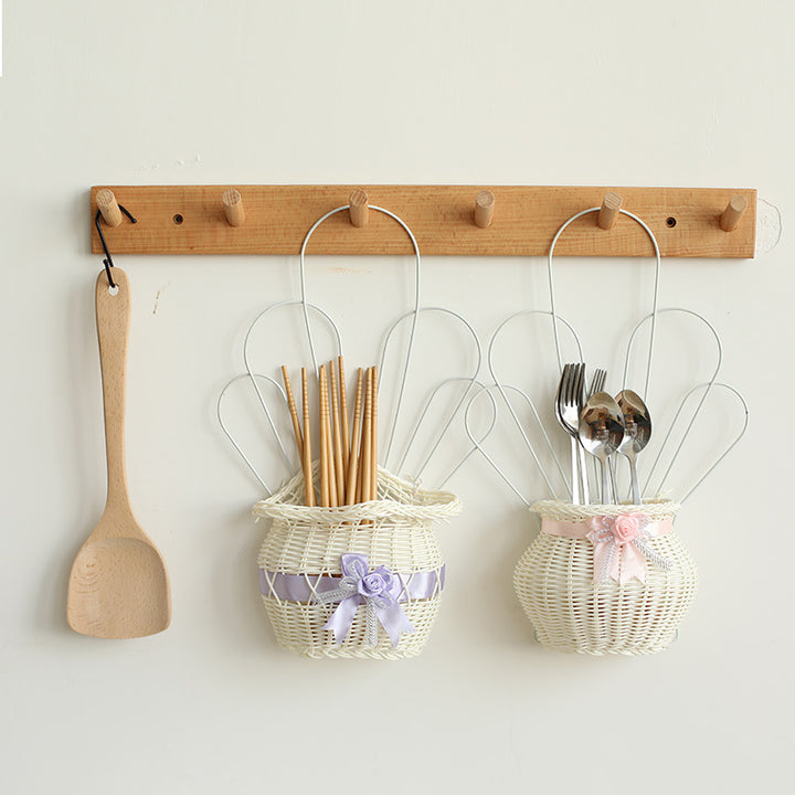 Decorative Woven Flower Basket Bowlift