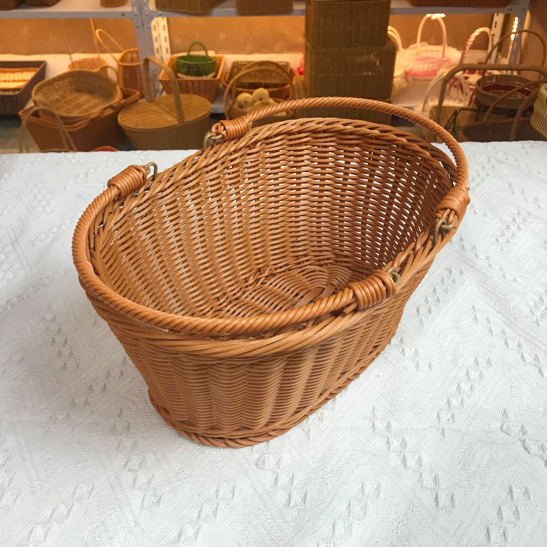 Handcrafted Rectangular Woven Storage Basket Bowlift