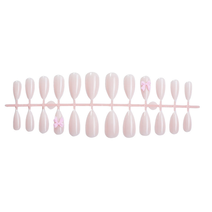 Elegant Bow Accent Press-On Nails Bowlift