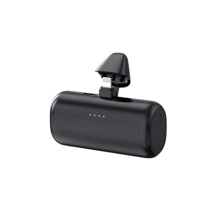 Portable power bank with integrated Lightning cable and LED charging indicator Bowlift
