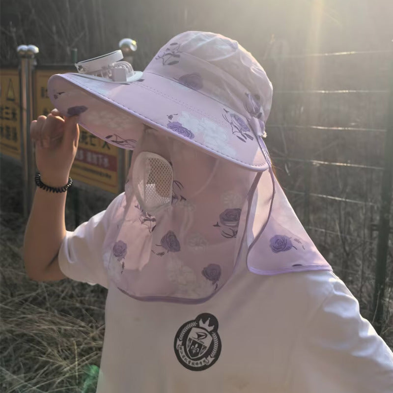 UV protection sun hat with removable insect net and breathable air vent Bowlift